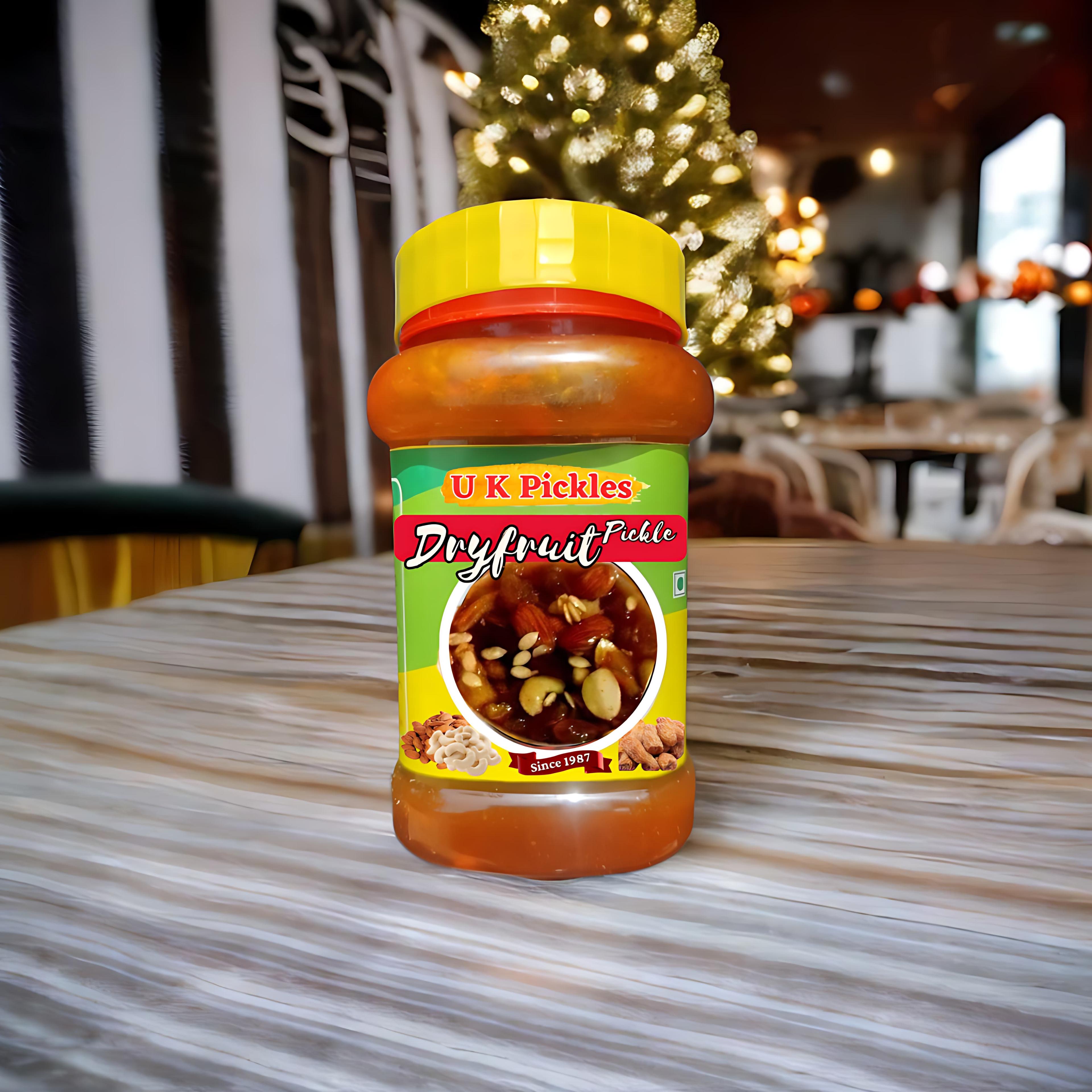 Elevate your palate with our exquisite Dry Fruit Pickles, a harmonious blend of premium dried fruits and aromatic spices.